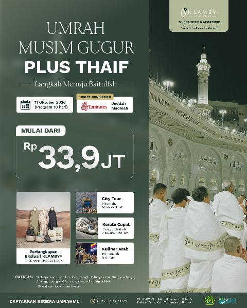 Flyer dari @klambytourtravel