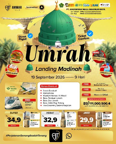 Flyer dari @ammartourtravel