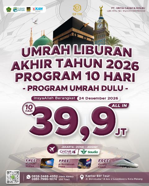 Flyer dari @elif.tour