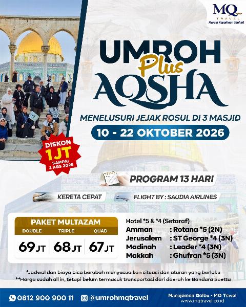 Flyer dari @umrohmqtravel