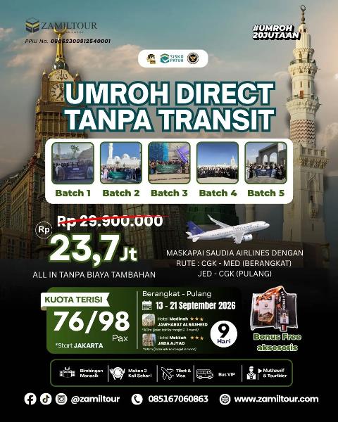 Flyer dari @zamiltour