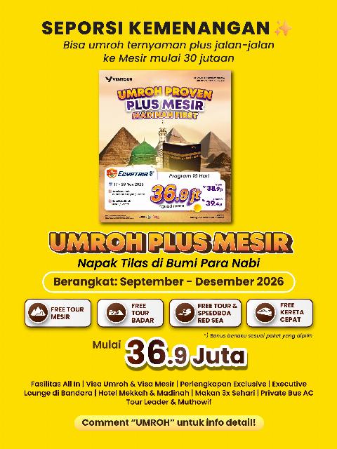 Flyer dari @ventour_travel
