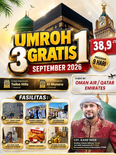Flyer dari @safarohtravel