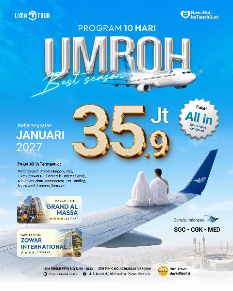 Flyer dari @limatourtravel.official