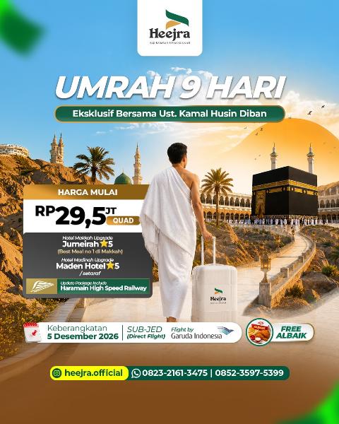Flyer dari @heejra.official