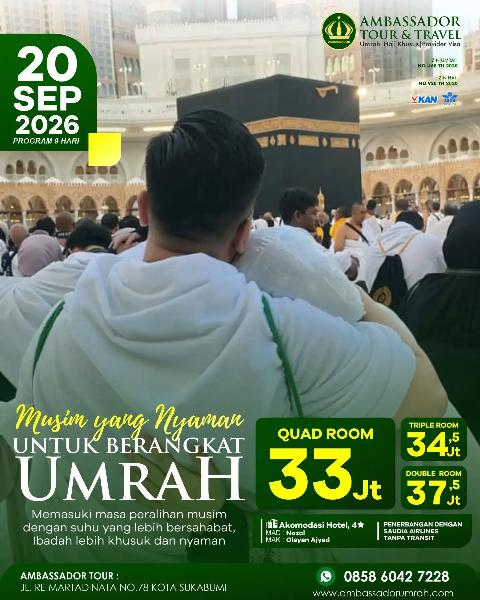Flyer dari @ambassador_umrah