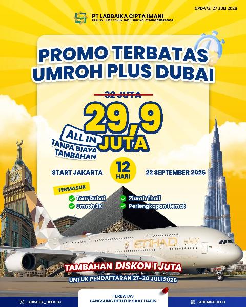 Flyer dari @labbaika_official