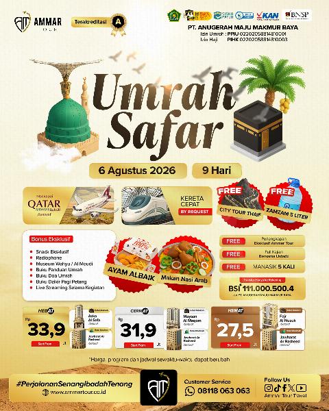 Flyer dari @ammartourtravel