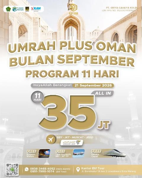Flyer dari @elif.tour