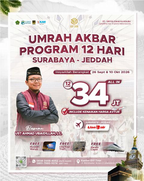 Flyer dari @elif.tour
