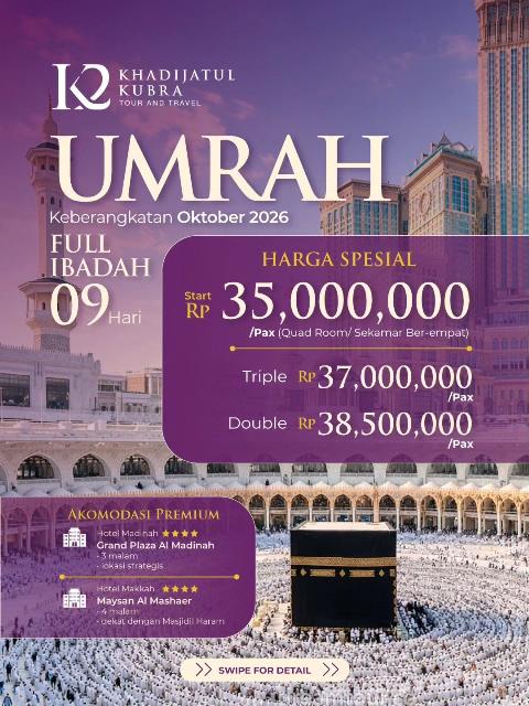 Flyer dari @k2tourtravel.id