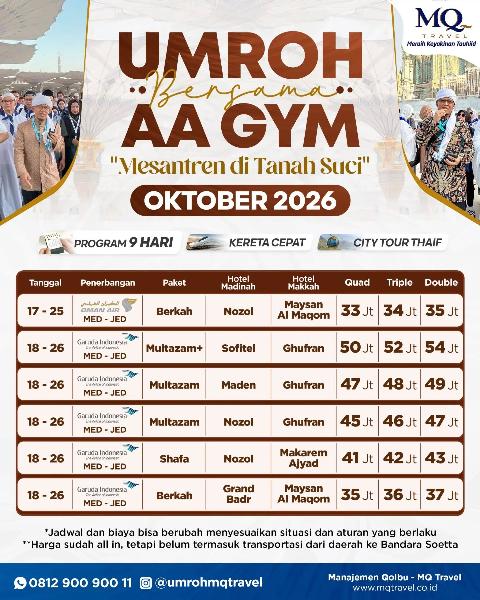 Flyer dari @umrohmqtravel