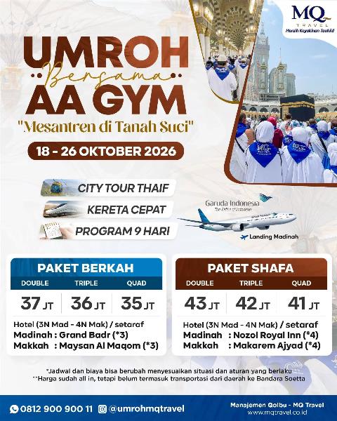 Flyer dari @umrohmqtravel