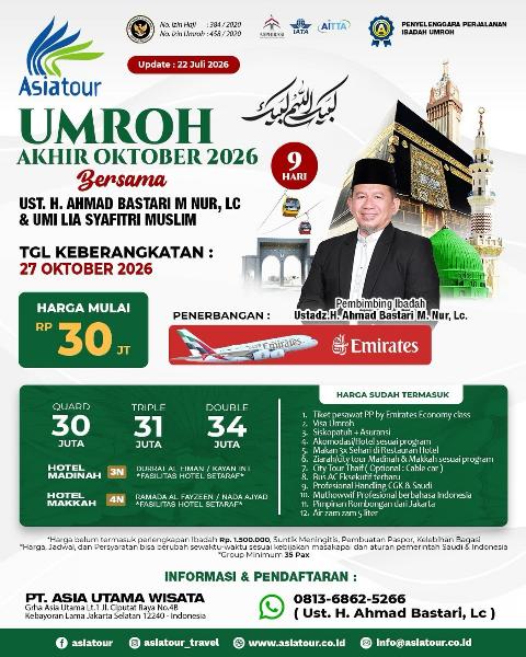 Flyer dari @asiatour_travel