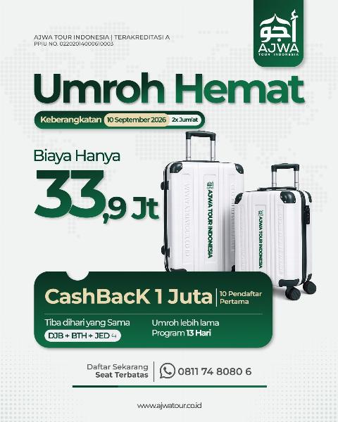 Flyer dari @ajwatourindonesia