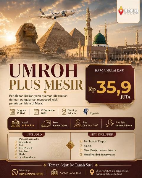 Flyer dari @rofiqtour