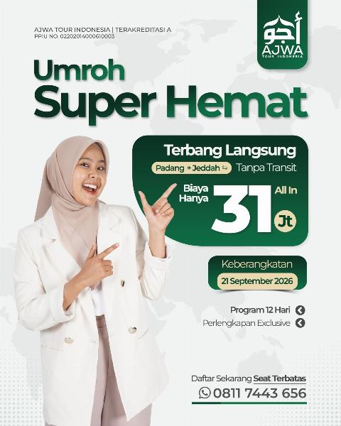 Flyer dari @ajwatourindonesia