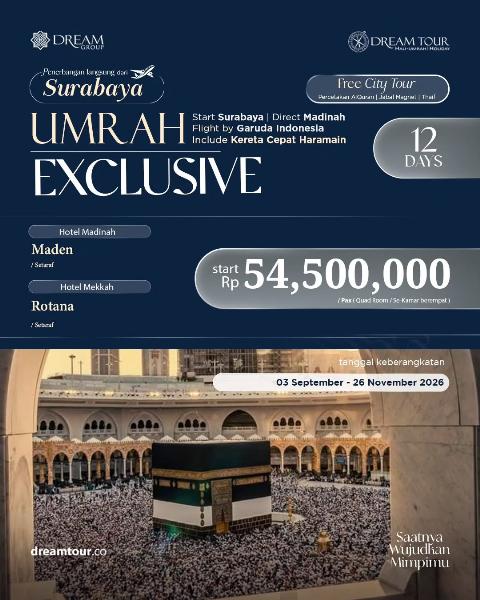 Flyer dari @dreamtour.official