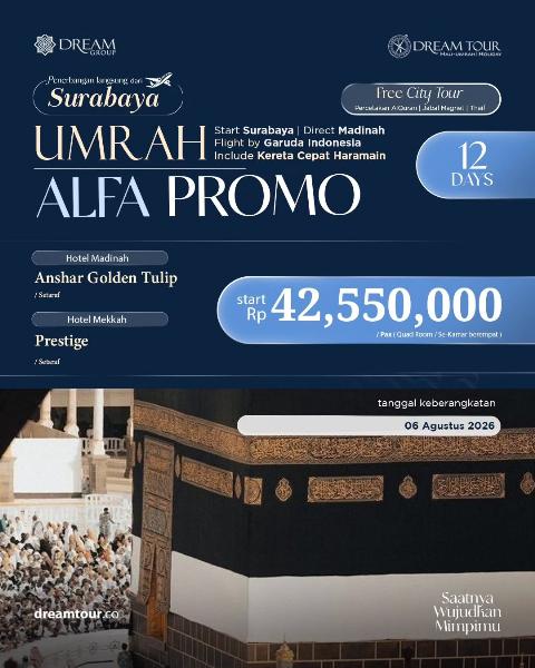 Flyer dari @dreamtour.official