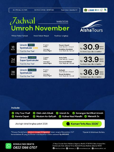 Flyer dari @alshatours.official_real