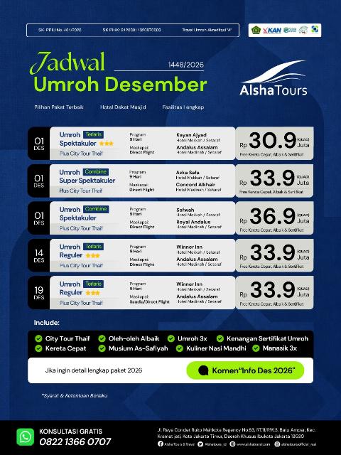 Flyer dari @alshatours.official_real