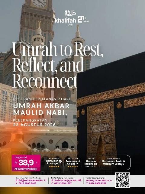Flyer dari @khalifahtour