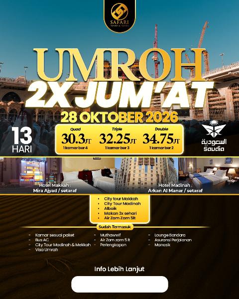 Flyer dari @safaritourstravel