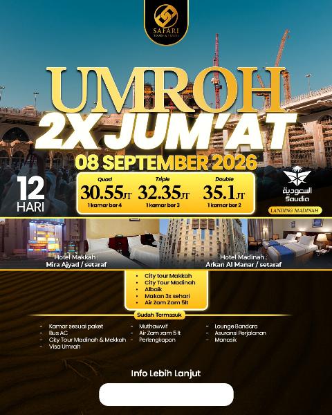 Flyer dari @safaritourstravel