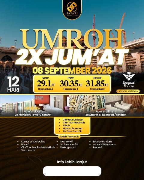 Flyer dari @safaritourstravel