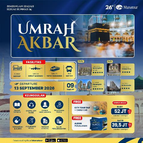 Flyer dari @munatour_travel