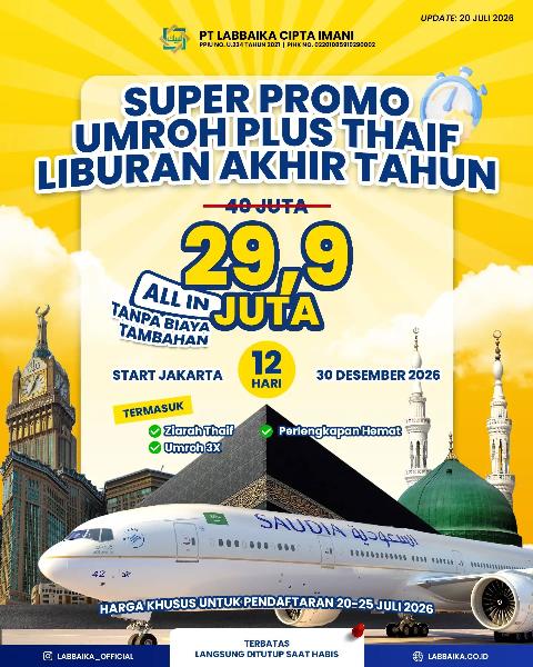 Flyer dari @labbaika_official