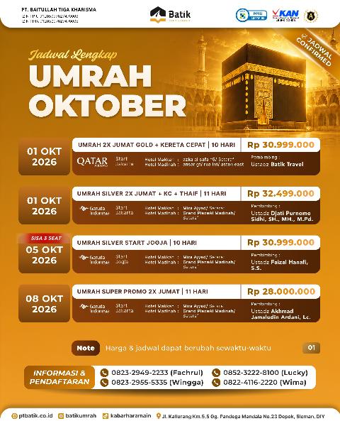 Flyer dari @batikumrah
