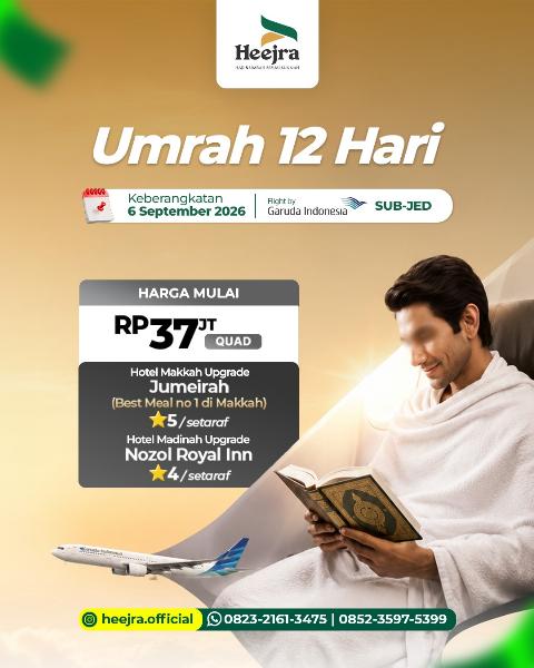 Flyer dari @heejra.official