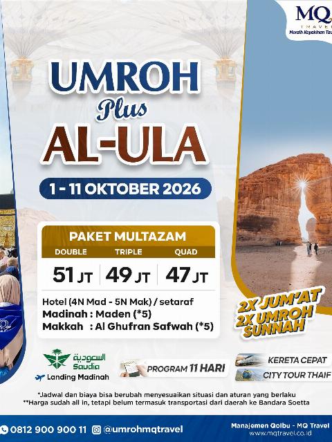 Flyer dari @umrohmqtravel