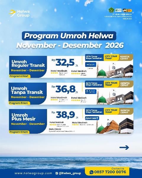 Flyer dari @helwa_group