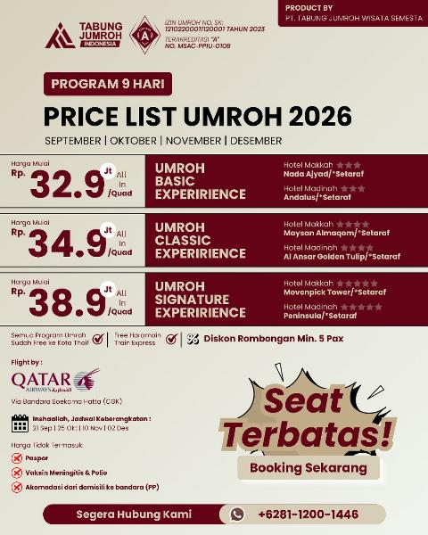 Flyer dari @tji.tourtravel