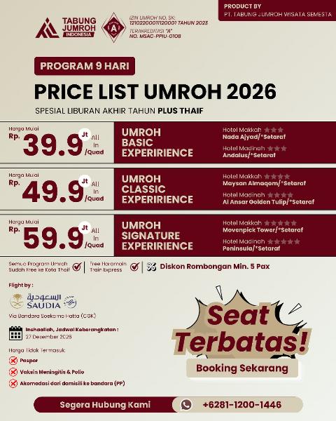 Flyer dari @tji.tourtravel