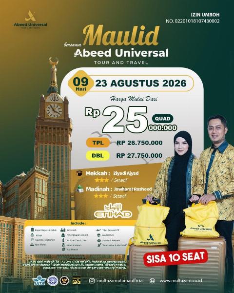 Flyer dari @multazamutamaofficial