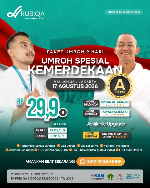 Flyer dari @rubiqa.id