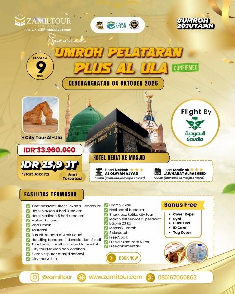 Flyer dari @zamiltour