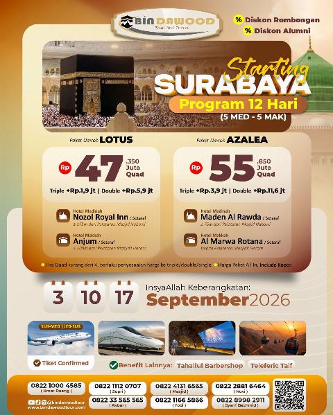Flyer dari @bindawoodtour