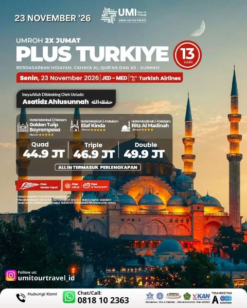Flyer dari @umitourtravel_id