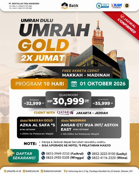 Flyer dari @batikumrah