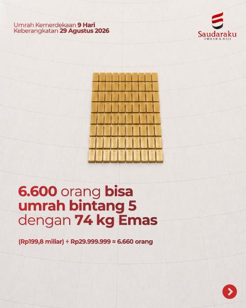Flyer dari @saudarakutourtravel