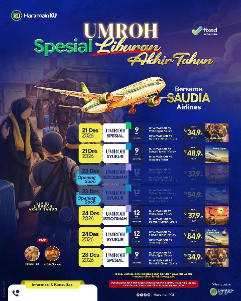 Flyer dari @haramainku