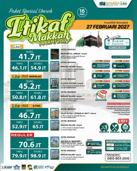 Flyer dari @namiratraveltour