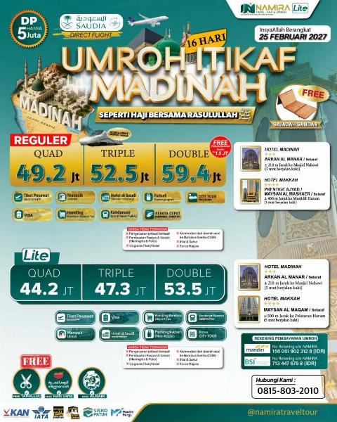 Flyer dari @namiratraveltour