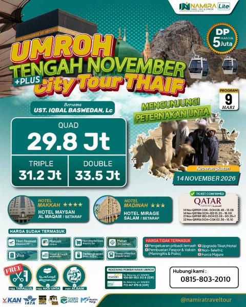 Flyer dari @namiratraveltour