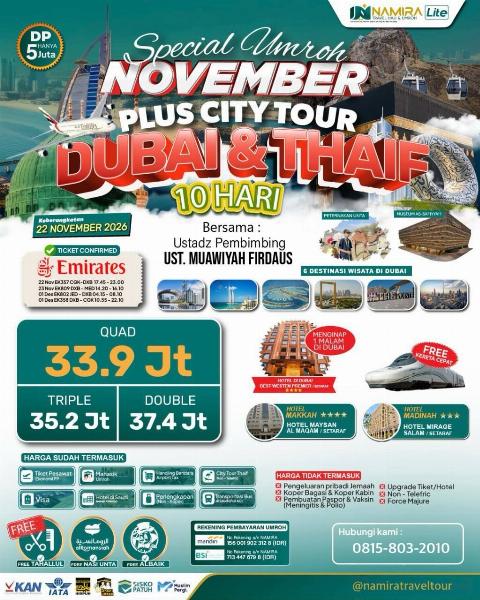 Flyer dari @namiratraveltour
