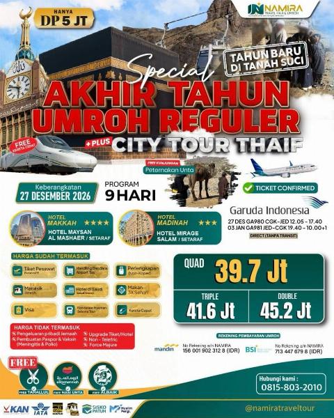 Flyer dari @namiratraveltour